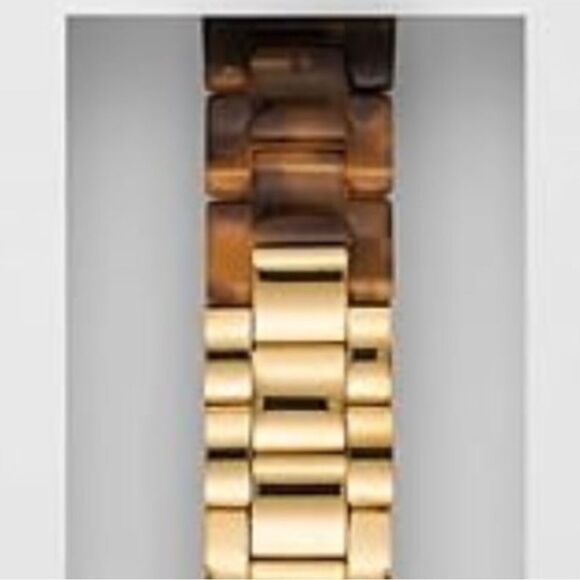 Michael Kors Tortoise and Gold-Tone Band for Apple Watch 38/40 NWT - Picture 6 of 8